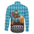 Afghanistan Christmas Family Matching Off Shoulder Maxi Dress and Hawaiian Shirt with Santa on Flying Carpet Mosque Camels and Desert Sunset Design - Wonder Print Shop