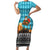 Afghanistan Christmas Family Matching Short Sleeve Bodycon Dress and Hawaiian Shirt with Santa on Flying Carpet Mosque Camels and Desert Sunset Design - Wonder Print Shop