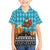 Afghanistan Christmas Family Matching Short Sleeve Bodycon Dress and Hawaiian Shirt with Santa on Flying Carpet Mosque Camels and Desert Sunset Design - Wonder Print Shop