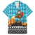 Afghanistan Christmas Family Matching Summer Maxi Dress and Hawaiian Shirt with Santa on Flying Carpet Mosque Camels and Desert Sunset Design - Wonder Print Shop