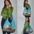 Afghanistan Christmas Grocery Bag with Santa on Flying Carpet Mosque Camels and Desert Sunset Design - Wonder Print Shop