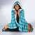 Afghanistan Christmas Hooded Blanket with Santa on Flying Carpet Mosque Camels and Desert Sunset Design - Wonder Print Shop