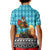 Afghanistan Christmas Kid Polo Shirt with Santa on Flying Carpet Mosque Camels and Desert Sunset Design - Wonder Print Shop