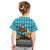Afghanistan Christmas Kid T Shirt with Santa on Flying Carpet Mosque Camels and Desert Sunset Design - Wonder Print Shop