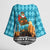 Afghanistan Christmas Kimono Sleeve Blouse with Santa on Flying Carpet Mosque Camels and Desert Sunset Design - Wonder Print Shop