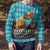 Afghanistan Christmas Ugly Christmas Sweater with Santa on Flying Carpet Mosque Camels and Desert Sunset Design - Wonder Print Shop