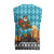 Afghanistan Christmas Knitted V-Neck Vest with Santa on Flying Carpet Mosque Camels and Desert Sunset Design - Wonder Print Shop