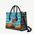 Afghanistan Christmas Leather Bag with Santa on Flying Carpet Mosque Camels and Desert Sunset Design - Wonder Print Shop