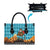 Afghanistan Christmas Leather Bag with Santa on Flying Carpet Mosque Camels and Desert Sunset Design - Wonder Print Shop