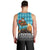 Afghanistan Christmas Men Tank Top with Santa on Flying Carpet Mosque Camels and Desert Sunset Design - Wonder Print Shop