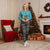 Afghanistan Christmas Pajama Set with Santa on Flying Carpet Mosque Camels and Desert Sunset Design - Wonder Print Shop