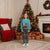 Afghanistan Christmas Pajama Set with Santa on Flying Carpet Mosque Camels and Desert Sunset Design - Wonder Print Shop