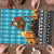 Afghanistan Christmas Puzzle with Santa on Flying Carpet Mosque Camels and Desert Sunset Design - Wonder Print Shop