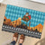 Afghanistan Christmas Rubber Doormat with Santa on Flying Carpet Mosque Camels and Desert Sunset Design - Wonder Print Shop