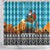 Afghanistan Christmas Shower Curtain with Santa on Flying Carpet Mosque Camels and Desert Sunset Design - Wonder Print Shop