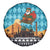 Afghanistan Christmas Spare Tire Cover with Santa on Flying Carpet Mosque Camels and Desert Sunset Design - Wonder Print Shop
