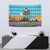 Afghanistan Christmas Tapestry with Santa on Flying Carpet Mosque Camels and Desert Sunset Design - Wonder Print Shop