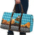 Afghanistan Christmas Travel Bag with Santa on Flying Carpet Mosque Camels and Desert Sunset Design - Wonder Print Shop
