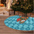 Afghanistan Christmas Tree Skirt with Santa on Flying Carpet Mosque Camels and Desert Sunset Design - Wonder Print Shop