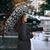 Afghanistan Christmas Umbrella with Santa on Flying Carpet Mosque Camels and Desert Sunset Design - Wonder Print Shop