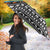 Afghanistan Christmas Umbrella with Santa on Flying Carpet Mosque Camels and Desert Sunset Design - Wonder Print Shop