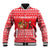 Afghanistan Christmas Baseball Jacket with Santa Camels Sheep Traditional Pattern and Festive Design - Wonder Print Shop