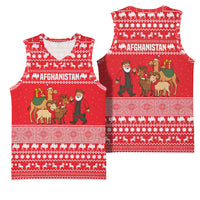 Afghanistan Christmas Basketball Jersey with Santa Camels Sheep Traditional Pattern and Festive Design - Wonder Print Shop