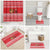 Afghanistan Christmas Bathroom Set with Santa Camels Sheep Traditional Pattern and Festive Design - Wonder Print Shop