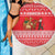 Afghanistan Christmas Beach Blanket with Santa Camels Sheep Traditional Pattern and Festive Design - Wonder Print Shop