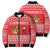 Afghanistan Christmas Bomber Puffer Jacket with Santa Camels Sheep Traditional Pattern and Festive Design - Wonder Print Shop