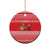 Afghanistan Christmas Ceramic Ornament with Santa Camels Sheep Traditional Pattern and Festive Design - Wonder Print Shop