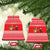 Afghanistan Christmas Ceramic Ornament with Santa Camels Sheep Traditional Pattern and Festive Design - Wonder Print Shop