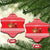 Afghanistan Christmas Ceramic Ornament with Santa Camels Sheep Traditional Pattern and Festive Design - Wonder Print Shop