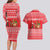 Afghanistan Christmas Couples Matching Long Sleeve Bodycon Dress and Hawaiian Shirt with Santa Camels Sheep Traditional Pattern and Festive Design - Wonder Print Shop
