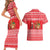 Afghanistan Christmas Couples Matching Short Sleeve Bodycon Dress and Hawaiian Shirt with Santa Camels Sheep Traditional Pattern and Festive Design - Wonder Print Shop