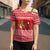 Afghanistan Christmas Cross Shoulder Shirt with Santa Camels Sheep Traditional Pattern and Festive Design - Wonder Print Shop