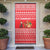 Afghanistan Christmas Door Cover with Santa Camels Sheep Traditional Pattern and Festive Design - Wonder Print Shop
