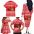 Afghanistan Christmas Family Matching Off The Shoulder Long Sleeve Dress and Hawaiian Shirt with Santa Camels Sheep Traditional Pattern and Festive Design - Wonder Print Shop