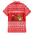 Afghanistan Christmas Family Matching Off The Shoulder Long Sleeve Dress and Hawaiian Shirt with Santa Camels Sheep Traditional Pattern and Festive Design - Wonder Print Shop
