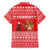 Afghanistan Christmas Family Matching Off Shoulder Maxi Dress and Hawaiian Shirt with Santa Camels Sheep Traditional Pattern and Festive Design - Wonder Print Shop