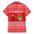 Afghanistan Christmas Family Matching Short Sleeve Bodycon Dress and Hawaiian Shirt with Santa Camels Sheep Traditional Pattern and Festive Design - Wonder Print Shop