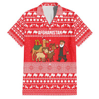 Afghanistan Christmas Family Matching Summer Maxi Dress and Hawaiian Shirt with Santa Camels Sheep Traditional Pattern and Festive Design - Wonder Print Shop