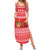 Afghanistan Christmas Family Matching Summer Maxi Dress and Hawaiian Shirt with Santa Camels Sheep Traditional Pattern and Festive Design - Wonder Print Shop