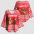 Afghanistan Christmas Kimono Sleeve Blouse with Santa Camels Sheep Traditional Pattern and Festive Design - Wonder Print Shop