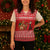 Afghanistan Christmas Knitted V-Neck Vest with Santa Camels Sheep Traditional Pattern and Festive Design - Wonder Print Shop