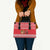Afghanistan Christmas Leather Bag with Santa Camels Sheep Traditional Pattern and Festive Design - Wonder Print Shop