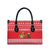 Afghanistan Christmas Leather Bag with Santa Camels Sheep Traditional Pattern and Festive Design - Wonder Print Shop