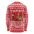 Afghanistan Christmas Long Sleeve Shirt with Santa Camels Sheep Traditional Pattern and Festive Design - Wonder Print Shop