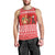 Afghanistan Christmas Men Tank Top with Santa Camels Sheep Traditional Pattern and Festive Design - Wonder Print Shop