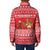 Afghanistan Christmas Padded Jacket with Santa Camels Sheep Traditional Pattern and Festive Design - Wonder Print Shop